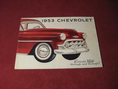 Chevy 1953 Large Prestige folleto de ventas folleto catálogo original antiguo Foto 1 de 4