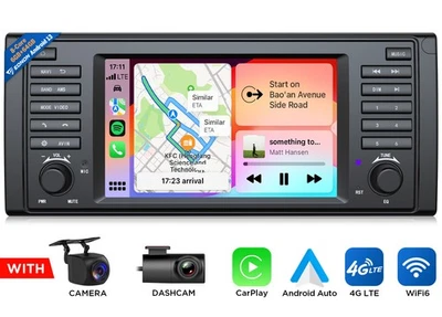 CAM+DVR+Android 13 8-Core 7" Car Radio Stereo GPS Navigation For BMW E39 540i M5 - Image 1 of 4