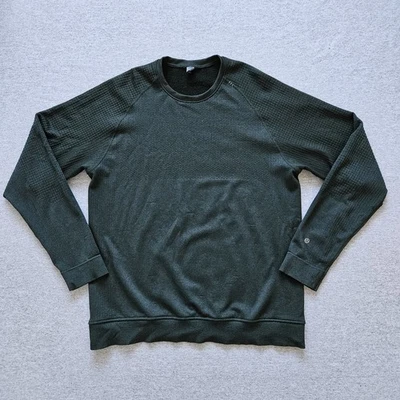Lululemon Engineered Warmth Long Sleeve Crewneck Merino Wool Blend Size XL Green - Image 1 of 4