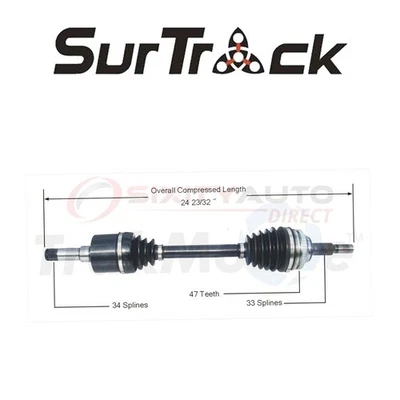 SurTrack CV Axle Shaft for 1994-2002 Saturn SL1 1.9L L4 - Constant Velocity en - Изображение 1 из 4