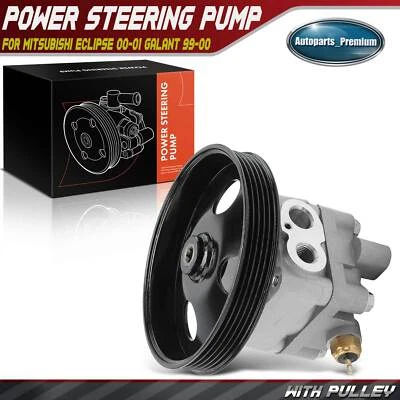 Power Steering Pump with Pulley for Mitsubishi Eclipse 00-01 Galant 99-00 2.4L - Image 1 of 4