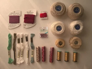 DMC Cebelia Kreinik Backgrounds Frosty Rays 24 Embroidery Crochet Thread Accents - Picture 1 of 24