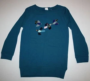 New Gymboree Girls 4 year Jewel Sequin Birds Teal Tunic Top Butterfly Garden - Picture 1 of 3