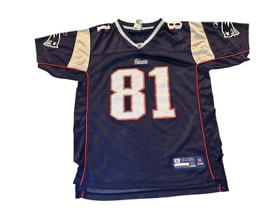 Reebok Youth New England Patriots Randy Moss Jersey Sz XL - Image 1 of 4