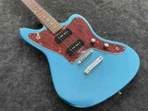 Guitarra Eléctrica Color Bule, Diapasón Madera Rosa, Golpeador Tortuga, Alta Calidad - Imagen 1 de 10