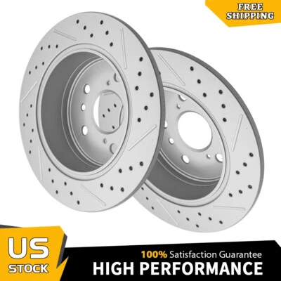 Rotores perforados de disco trasero para Lexus ES350 2007-2012 2007-2011 Toyota Camry Avalon Foto 1 de 4