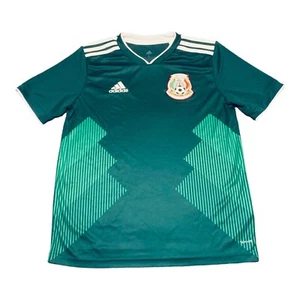 Adidas Youth Boy's Mexico Green Home 2017/18 World Cup Jersey Size L - Picture 1 of 3