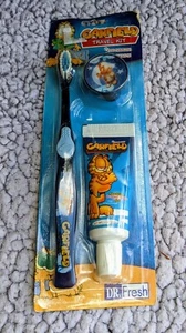 Kit de viaje Garfield de colección Dr. Fresh cepillo de dientes pasta de dientes y tapa sellada - Imagen 1 de 2
