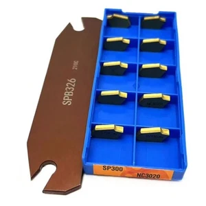 SPB26-3 CNC Lathe Turning Tool Holder SPB326 + 10Pcs SP300 NC3020 cutter inserts - Picture 1 of 1