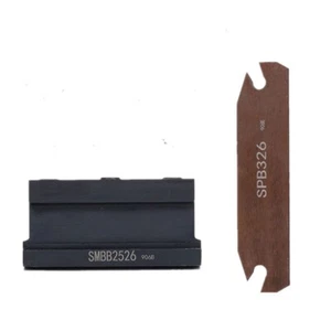 SMBB2026 Cut-Off Tool Holder Plate Base Block + SPB 26-3 Parting Blade - Picture 1 of 6