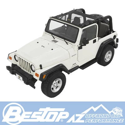 Bestop Targa Style Sun Bikini® - Malla negra para Jeep Wrangler TJ LJ '97-'06 Foto 1 de 4