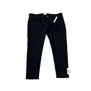 ASOS Design Men's Skinny Jeans in No Fade Black Zip Cotton Size 46W x 32L NWT - Picture 1 of 6