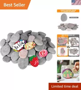 High-Quality Craft Rocks for Painting - 100 Large Smooth Stones for DIY Projects - Picture 1 of 9