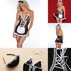 Dress Mesh Ladies BDSM Cosplay Sexy Lingerie Lace Up Dress French Maid