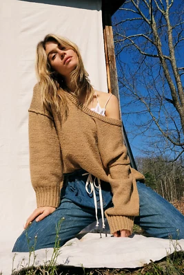 Free People Brookside Tunic (Jumper) in Brown size S - Image 1 of 4