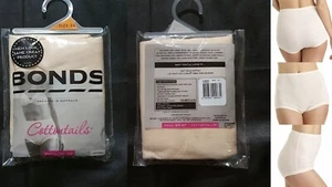 Bonds Cottontails Full Briefs Skin Tone Bulk 2 Pairs Soft Spun Cotton Plus 24 - Picture 1 of 3