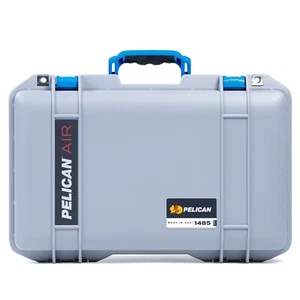 Silver & Blue Pelican 1485 Air case No Foam. Empty. - Picture 1 of 3