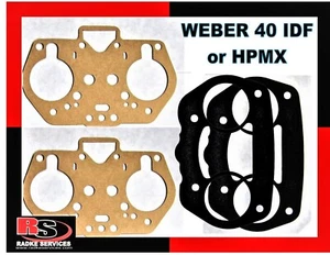 VW WEBER 40 IDF or HPMX, TOP AND AIR CLEANER GASKETS (pair) RADKE  - Picture 1 of 4
