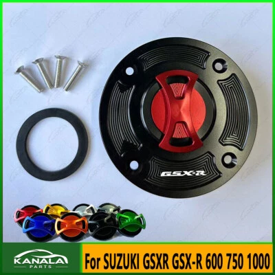 For SUZUKI GSXR GSX-R 600 750 1000 NEW CNC Gas Oil Tank Cover Fuel Tank Cap - Image 1 of 4