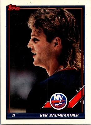 1991-92 Topps Hockey - #316 Ken Baumgartner - Image 1 of 2