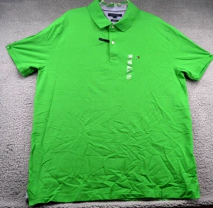 Tommy Hilfiger Polo Shirt Size XXL Mens Green Short Sleeve Classic Casual NEW - Picture 1 of 9
