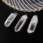 Natural Stone Gem Clear Quartz Irregular Pendant Crafts DIY Jewelry Accessor- Rd