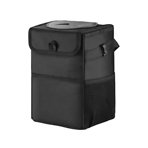 Portable Auto Car Trash Can Garbage Bin Bag Organizer Vehicle Seat Storage Box - Picture 1 of 8