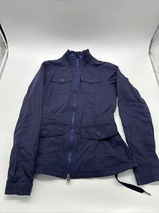Lole Women’s Extra Small Gray Navy Lightweight Windbreaker Jacket Full Zip New - Picture 1 of 6