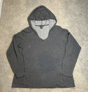 Tommy Bahama Women’s Large Hoodie Sweater Casual Pockets Gray Pullover Jacket - Picture 1 of 7