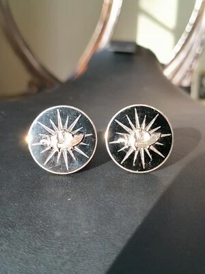 Gemelos masónicos Shriners de plata de ley 925 de colección KAAS Foto 1 de 4