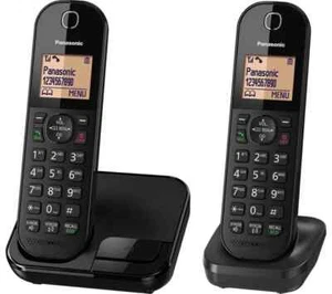 Teléfono inalámbrico digital Panasonic dos teléfonos bloque de llamadas molestas KX-TGC412EB - Imagen 1 de 5