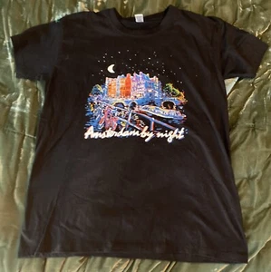 Black Amsterdam By Night Women’s T-Shirt Size Small Soft-cool Graphic - Picture 1 of 8