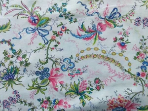 BTY x 48" Elegant ANTOINETTE by CONNECTING THREADS Floral Cotton Fabric - Picture 1 of 4