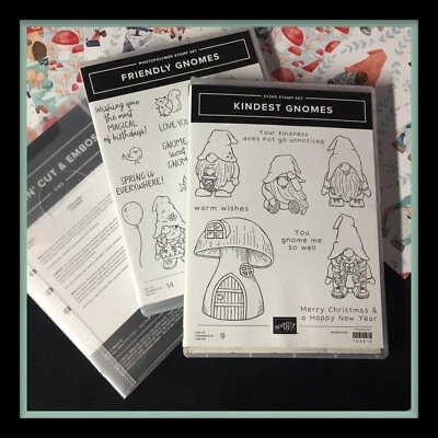 Stampin' Up! Estampillas, troqueles, 24 DSP #448 de GNOMOS AMIGABLES Y GNOMOS MÁS AMABLES Foto 1 de 4