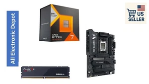 New AMD Ryzen 7 7800X3D ASUS X870E Plus TUF Gaming WiFi AM5 G.Skill 16GB DDR5 - Picture 1 of 1