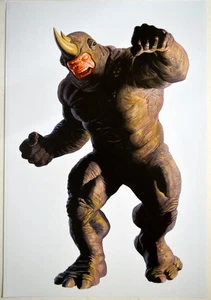 The RHINO Poster Alex Ross Art Marvel Villains Spider-Man - Picture 1 of 1