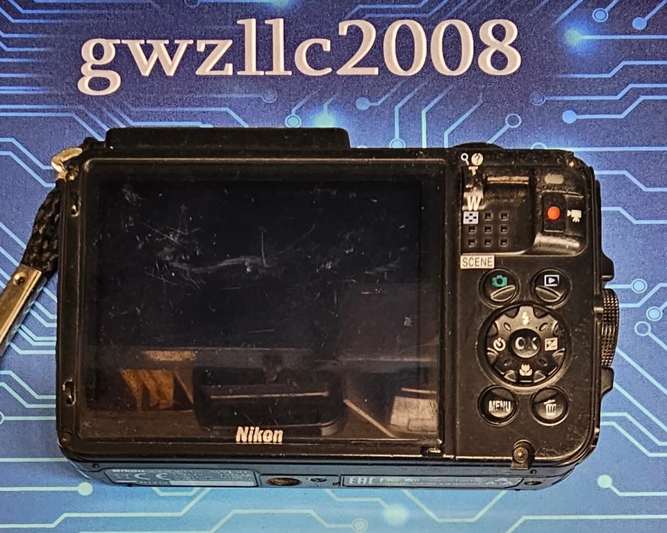 Nikon COOLPIX AW120 16MP Waterproof Shockproof WiFi Camera for parts - Image 1 of 4