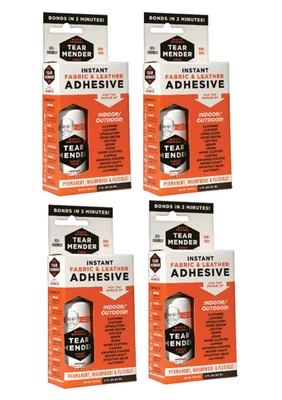 Pegamento adhesivo de alta resistencia Tear Mender TM-1 total - dos paquetes de 4 botellas de 2 oz 8 Foto 1 de 4