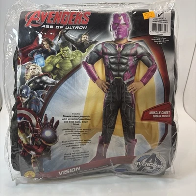 Disfraz Age of Ultron VISION Vengadores Musculoso Niño 5-7 Rubíes Medianos Foto 1 de 4