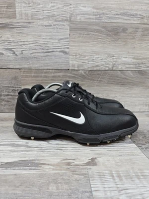 Nike Golf Durasport III Men Golf Shoes Black Size 10 Leather Lace Up 628527-002 - Image 1 of 4