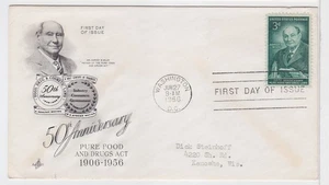 TurtlesTradingPost - FDA 50th Anniversary #1080- 1956 FDC Artcraft Cachet - Picture 1 of 1