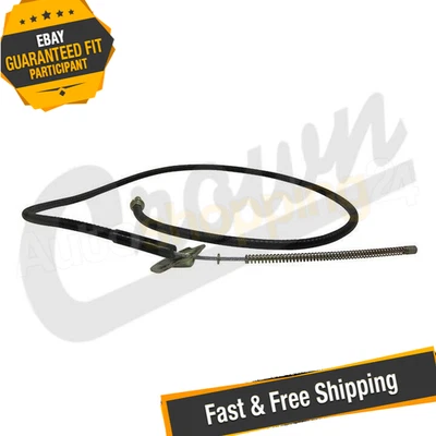 Cable de freno de estacionamiento trasero derecho Crown 62" para Jeep CJ5/CJ7 1976-1978 con frenos de 11" Foto 1 de 4