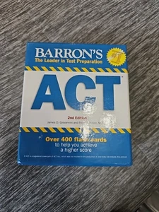 Barron’s ACT Flash Cards 2nd Edition 410 Test Prep Study Set Very Good - Picture 1 of 3