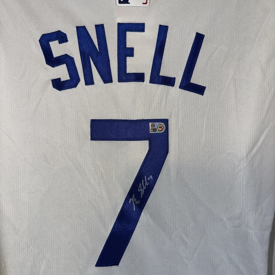 BLAKE SNELL DODGERS AUTOGRAPHED NIKE LIMITED 2024 WS JERSEY MLB AUTHENTICATED - Image 1 of 4