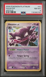 2009 Pokemon Platinum Arceus Haunter #41 PSA 8 (NEW CERT) - Picture 1 of 2