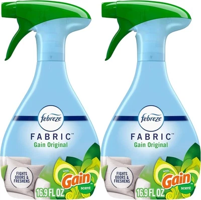 Refrescador de tela Febreze antiolores con ganancia, original, paquete de 2 16,9 fl oz Foto 1 de 4