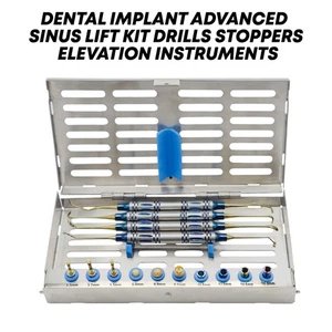 Dental Implant Advanced Sinus Lift Kit Drills Stoppers Elevation Instruments - Picture 1 of 1