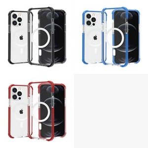 For iPhone SE 3 2022 SE/8/7 MegSafe Acrylic Tough Transparent ShockProof Hybrid - Picture 1 of 10