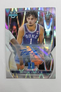 2023  Dereck Lively II  TOPPS BOWMAN 1ST AUTO  LAVA REFRACTOR  CHROME #100   007 - Picture 1 of 3