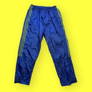 Vintage Adidas Windbreaker Pants 1990s Men’s XL Blue Rare Colorway Vtg 90s - Picture 1 of 4